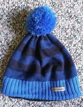 Columbia Sportswear Company Unisex Blue Black Winter Bobble Hat Size 0/S - £3.11 GBP
