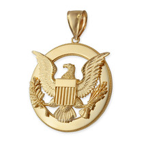 Gold Seal Of US President American Eagle DC Pendant - $635.99+