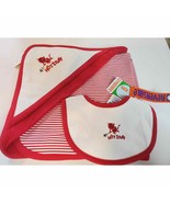 NWT 2001 vtg Vintage Gymboree hot stuff valentine&#39;s lot bib baby  blanket - £70.39 GBP