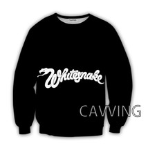 CAVVING 3D Printed WHITE  Crewneck Sweatshirts Harajuku Styles Tops Long Sleeve  - £53.11 GBP