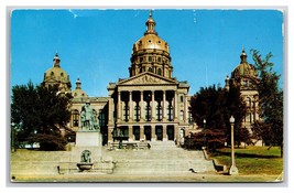 State Capitol Building Des Moines Iowa IA Chrome Postcard J20 - £1.47 GBP