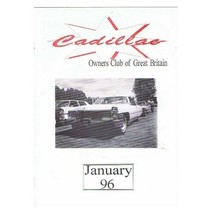 Cadillac Owners Club of GB Newsletter Magazine January 1996 mbox2814 - £3.85 GBP