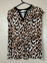 Soma Lounge Wear Womens Tunic Tank Top Animal print Sleeveless Size Small - $18.10