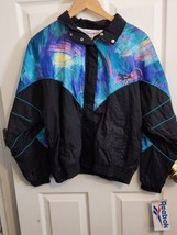 Brand New Vintage 90s Reebok Womens Warm Up Windbreaker Jacket Colorful Size M  - £63.23 GBP