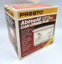 Vintage 80s Presto Above All Can Opener Plus Model 05600 Under Cabinet Brand New - $54.97