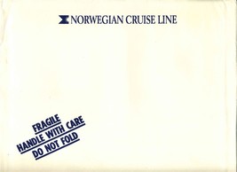 Norwegian Cruise Line M/S Starward Gold Foil Print in Original Envelope 1980&#39;s - £17.20 GBP