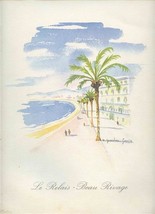 Le Relais Beau Rivage Carte Lunch Menu Paris France  - $41.54