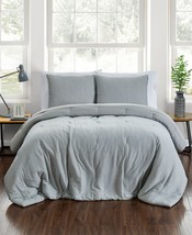 Pem America Jersey 2 Pack Bedding Comforter Set,Med Gray,Twin - £63.79 GBP