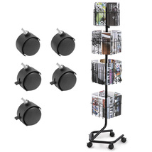 VEVOR Brochure Display Rack, 4-Tier 32 Pockets Rotating Magazine Display... - $73.99