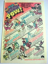 1981 Ad NBC Superstar Saturday POW! Cartoon Show Line-Up Smurfs, Spider-Man - £6.38 GBP