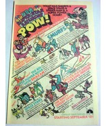 1981 Ad NBC Superstar Saturday POW! Cartoon Show Line-Up Smurfs, Spider-Man - $10.95 CAD