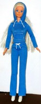 Mattel Barbie Doll in Light Blue Jacket, pants and white rubber shoes - $17.82