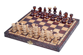 Chess Set Paris - High quality, beautiful design,wooden, folding, gift item - £42.72 GBP