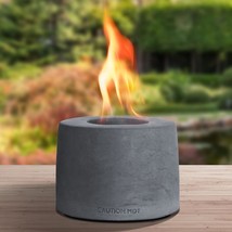 Durx-Litecrete Concrete Indoor Fire Pit Bowl, Rubbing Alcohol Table Top Fire - £33.56 GBP
