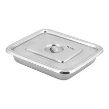 Stainless Steel with Cover Instrument Tray with Lid (10x8 Inch) FREE SHI... - £27.29 GBP