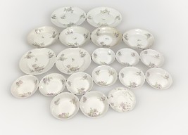 Set of 20 Limoges France Lavender Floral Plates/Bowls/Saucers - $44.55