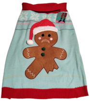 Merry Makings Oh Ginger Snap Dog Sweater Size XXXL Gingerbread Man Christmas - £14.03 GBP