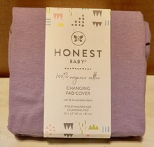 Baby Changing Pad Cover By Honest Baby Purple 16&quot; x 32&quot; 100% Organic Cot... - $8.99
