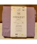 Baby Changing Pad Cover By Honest Baby Purple 16&quot; x 32&quot; 100% Organic Cot... - £7.03 GBP