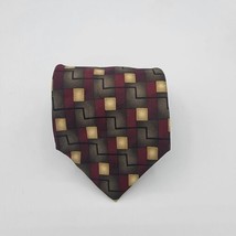 Repp  Handmade Iridescent Brown Red Metallic Silk Necktie, 63 By 4 Inch - £15.84 GBP