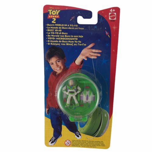 Vintage 1999 Toy Story 2 Buzz's World In A Yo-Yo Micro Mini Playset Mattel - £25.58 GBP
