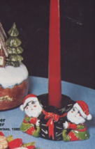 Santas Helpers Candle Holder Ceramic Mold Duncan 38E ADORABLE 5X3 - £19.79 GBP