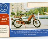 OK3 TWO QSL Sidlisko Czechoslovakia 1992 Motokov Praha 1 Motorcycle  - $13.86