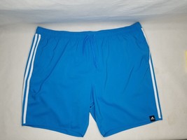 Adidas Originals 3 Stripe Classic Trace Swim Shorts HA0404 Blue Men Size 4XL CA3 - £15.91 GBP