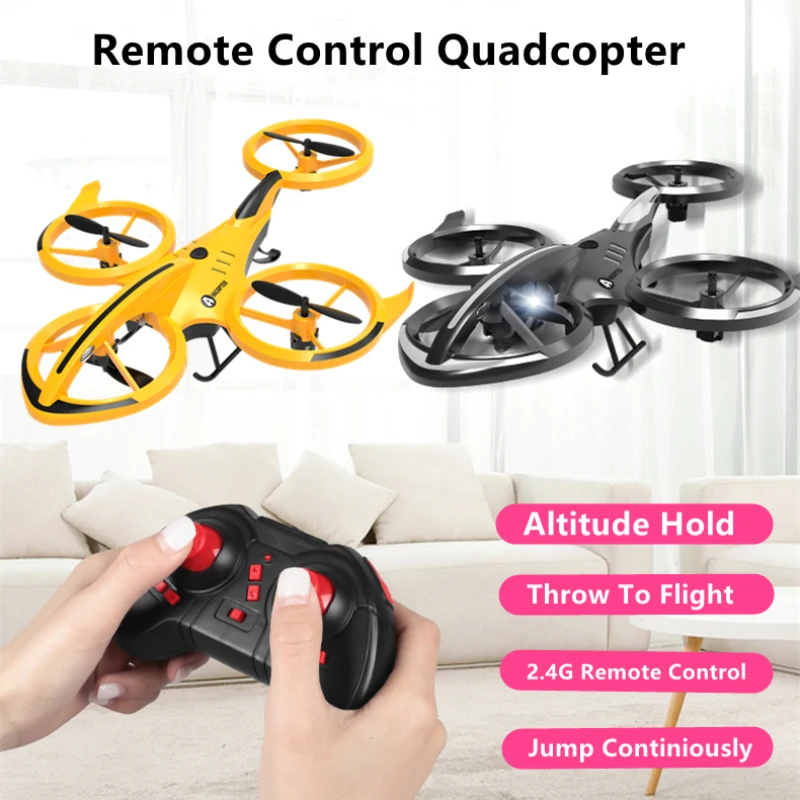 Stunt Remote Control Drone Air Pressure Altitude Hold Mini Indoor Throw  - £46.77 GBP+