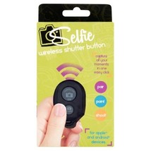 Selfie Wireless Shutter Button for Apple &amp; Android Devices 30 Ft Distanc... - £10.11 GBP