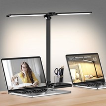 Dimmable Led Desk Lamp With Usb Charging Port, 50 Lighting Modes Dual Sw... - $34.98