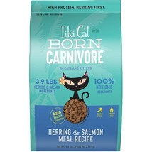 Tiki Pet Cat Carnivore Grain Free Herring and Salmon 5.6lbs. - £59.32 GBP