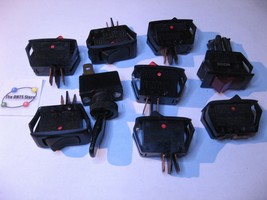 Assorted switches rocker, etc. SPST 120VAC - Used Pulls Qty 9 - £4.47 GBP
