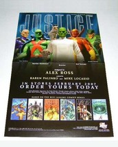 2007 JLA Justice 17x11&quot; figure POSTER: Lex Luthor,Martian Manhunter,Green Arrow - £16.02 GBP