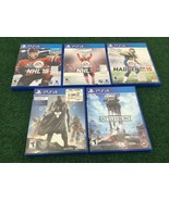 Lot of 5 PS4 Games Madden 15 NHL 16 18 Star Wars Destiny - $32.48 CAD