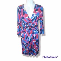 Colorful Boden 3/4 Sleeve Dress sz 2 - £19.73 GBP