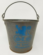 Beer Bucket St. Louis Strassenfest SLS Skyline Small Metal Vintage  - £15.10 GBP