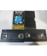 2 X VHS CINTAS DI VIDEO ORIGINALI REGISTRATE FUJI E AKAI - PARA REGISTRA... - $19.26