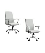 LeisureMod Evander Mid-Century Modern Swivel Office Chair in Faux Leathe... - $9,242.92 MXN