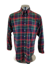 Ralph Lauren Men&#39;s Blue Red  Tartan Vintage 90&#39;s Plaid Long Sleeve Shirt... - £13.86 GBP
