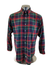 Ralph Lauren Men&#39;s Blue Red  Tartan Vintage 90&#39;s Plaid Long Sleeve Shirt... - $18.39