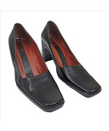 BCBG Maxazria Women's Black Leather Pumps Heels US Size  7.5 B - $17.81