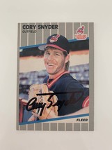 Cory Snyder signed baseball card - $15.00