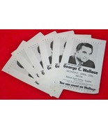 LOT OF 6 GEORGE WALLACE 1974 Alabama Governor Campaign Rally HANDBILLS - $645.69 MXN