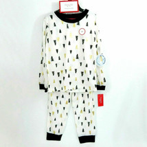 Family PJs Unisex Kids Tree-Print Pajama Set White Size 4/5 - £15.79 GBP