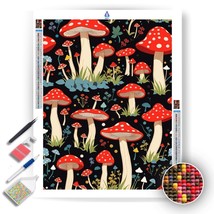 Enchanting Mushroom Meadow - Diamond Painting Kit - £15.81 GBP+