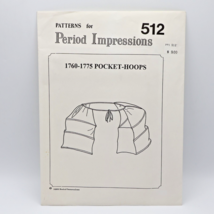 Patterns for Period Impressions 512 1760-1775 Pocket Hoops Uncut Histori... - $9.00
