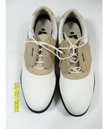 Women&#39;s Footjoy Dryjoys Golf Shoes With Plastic Spikes Size 7N White Brown - $397.43 MXN