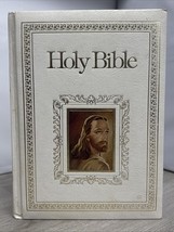 1978 Regency Holy Bible King James Version Red Letter Illustrated Leathe... - $34.65