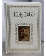 1978 Regency Holy Bible King James Version Red Letter Illustrated Leathe... - $34.65